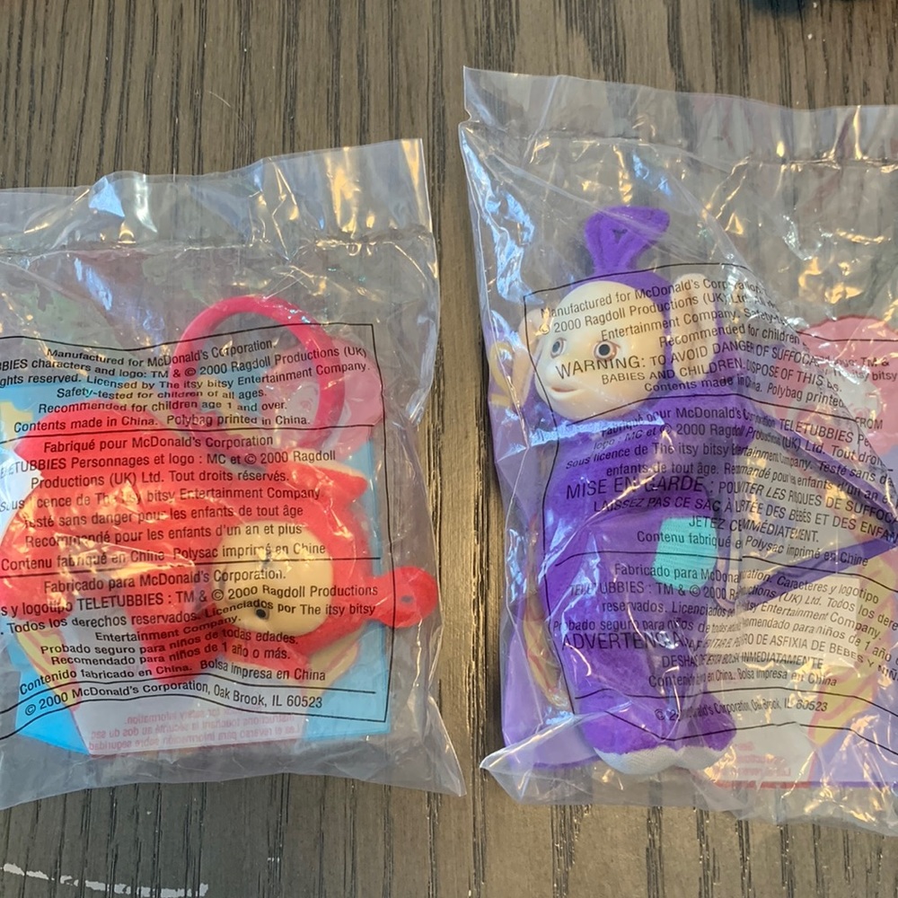 McDonald's Teletubbies Toys - Po & TinkyWinky